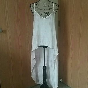 Large "Express One Eleven" Tie Dye Long Strap Tank